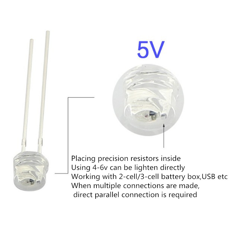 Yellow Food Snacks - 5 V 12 v LED 5mm