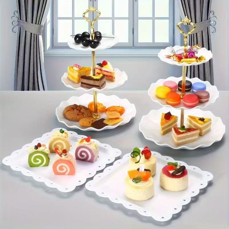 Food Snacks For 1 Year Old - 1/3/4/5PCS Dekoratif Yiyecek Tepsileri Seti -