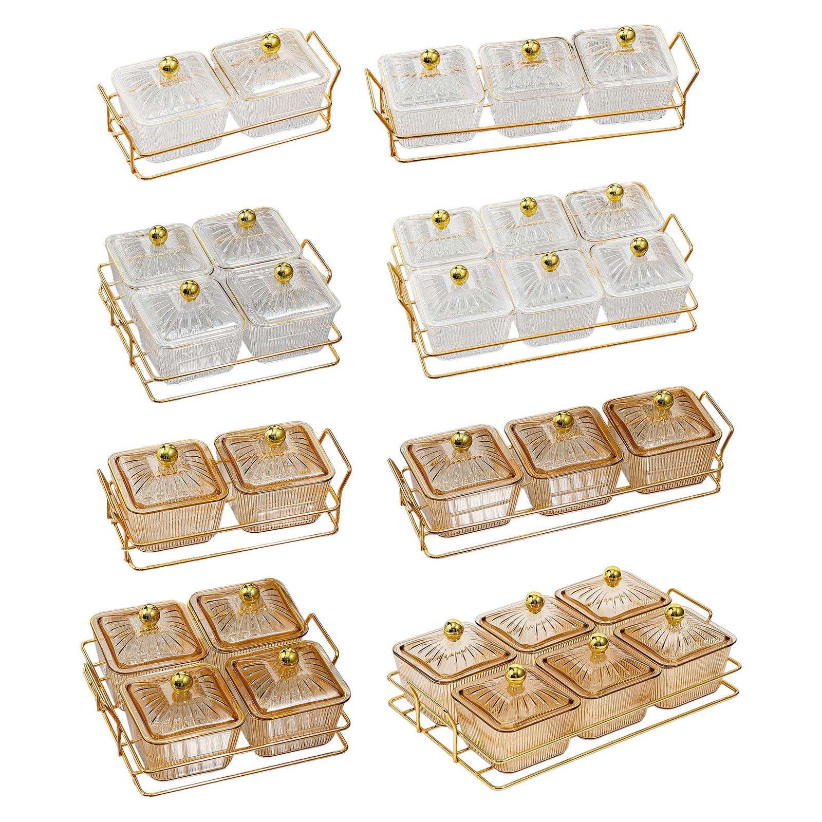 Food Platter Snacks - Yaratıcı bölünmüş servis tabağı kapaklı meze