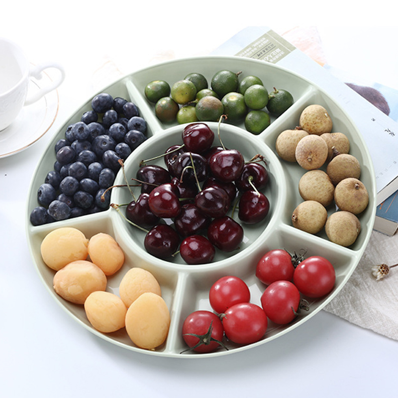 Food Platter Snacks - 6 bölmeli gıda depolama tepsisi meyve