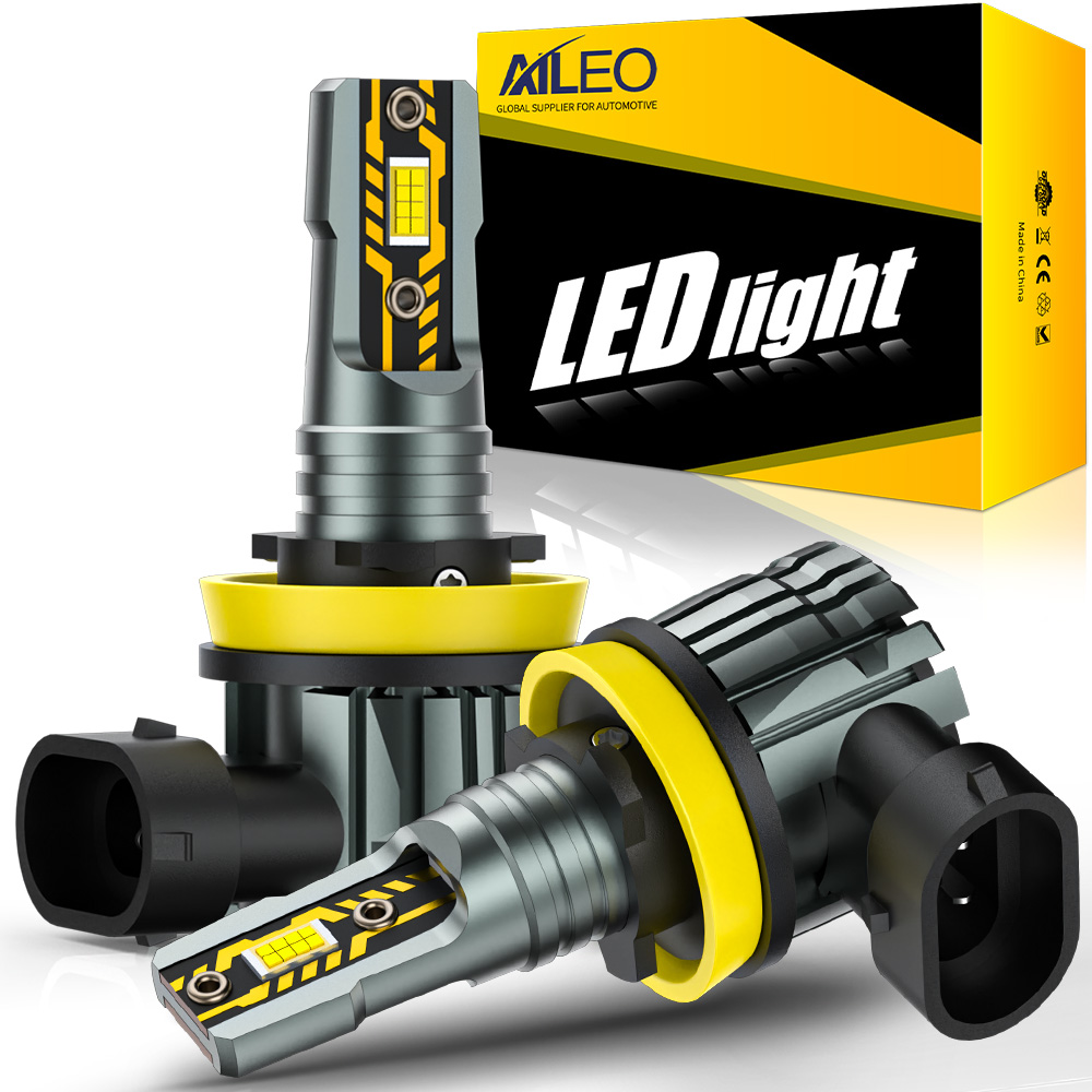 Yellow Food Snacks - AILEO H11 LED 5570 CSP Araba