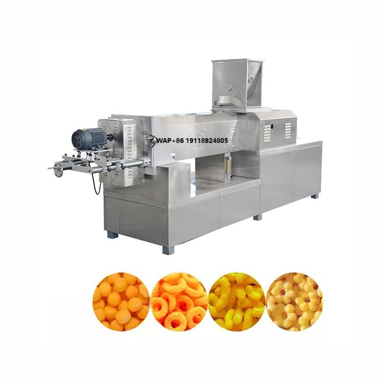 Food Snacks Making Machine - Şişmiş Mısır Pirinç Atıştırmalıkları Gıda Ekstrüderi