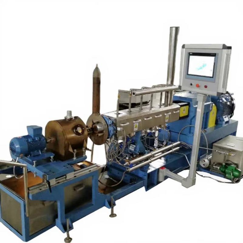 Food Snacks Making Machine - Özelleştirilmiş Çift Vidalı Ekstrüder Doğrudan Şişirme