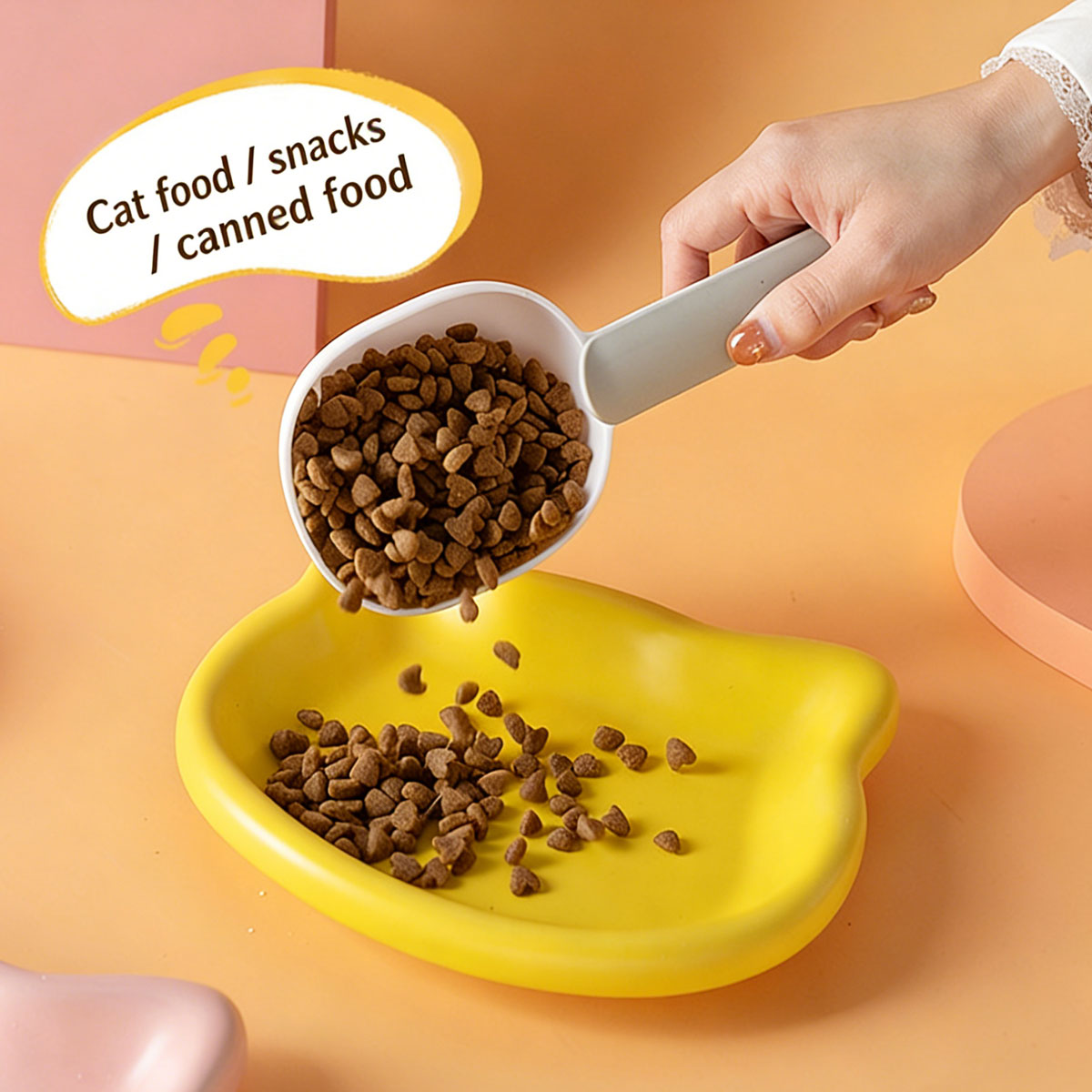 Sevimli Kedi Şeklinde Evcil Ha - Food Snacks Options incelemesi ve fiyatı