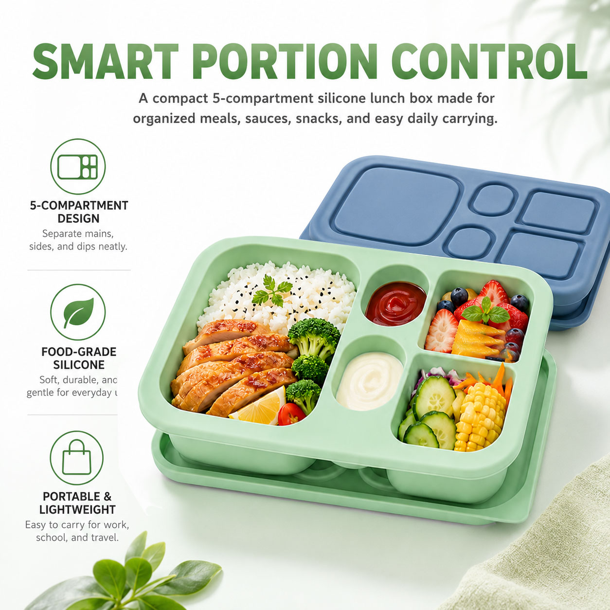 Taşınabilir Silikon Bento Öğle - Food Snacks For 1 Year Old incelemesi ve fiyatı