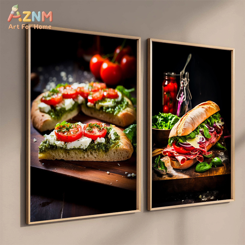 AZNM Gurme Gıda Kanvas Posteri - Food Platter Snacks incelemesi ve fiyatı